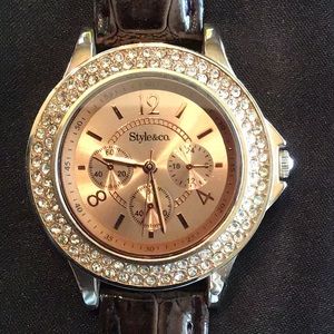 Style and Company leather watch